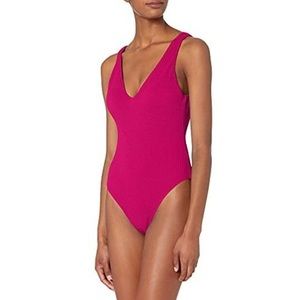 Seafolly Womens Sea Dive Deep V Neck One Piece Swimsuit Size 12 (US) NWT.